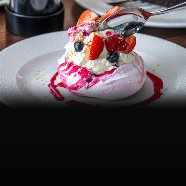 Dessert menu at The Flying Horse