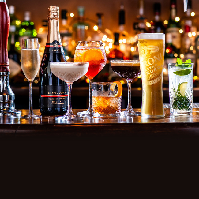 Wine & Drinks menu at The Flying Horse