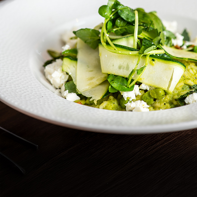 Vegan menu at The Flying Horse