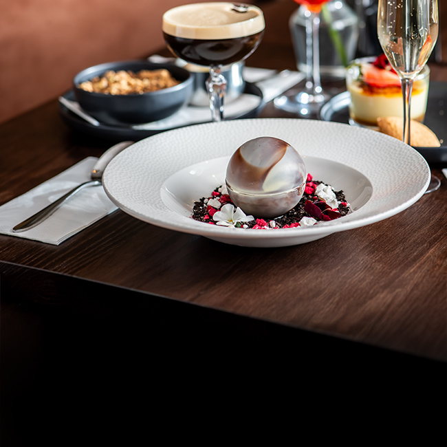 Dessert menu at The Flying Horse